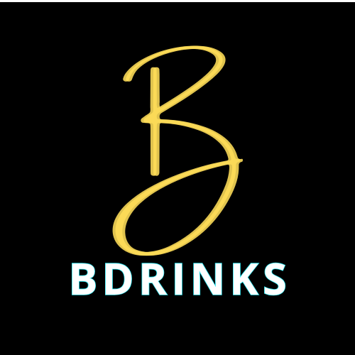 Logo élégant de BDRINKS avec un "B" stylisé en jaune sur fond noir, incarnant la modernité et le raffinement de la marque de boissons artisanales Genevoise.